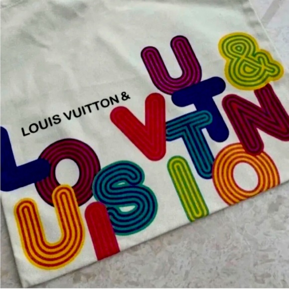 Louis Vuitton Novelty Canvas EcoTote Bag Exhibition 2022 Limited Edition NEW - Picture 4 of 6